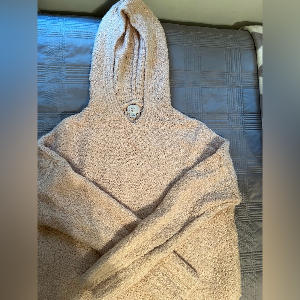 A New Day light peach sweater.
